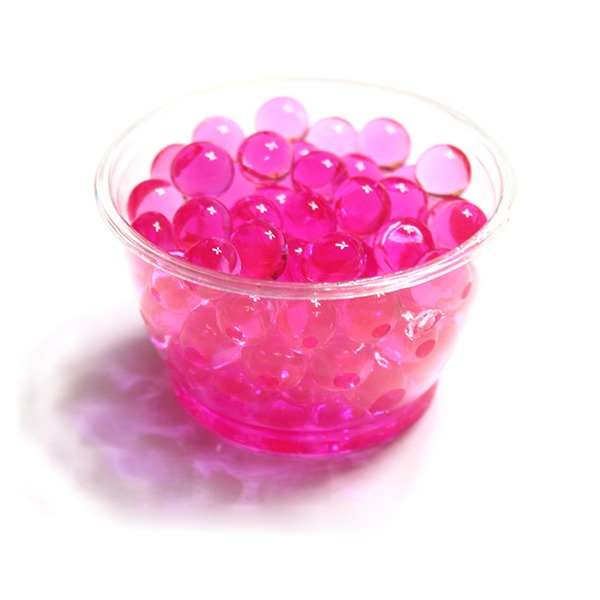 핑크색 칼라 고흡수성수지(비즈형)/워터소일/칼라소일