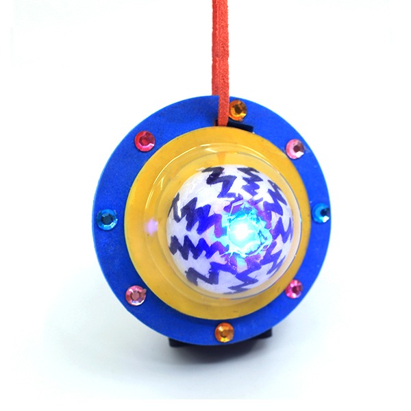 안심 지킴이 LED 목걸이 만들기 불빛 목걸이(파랑)