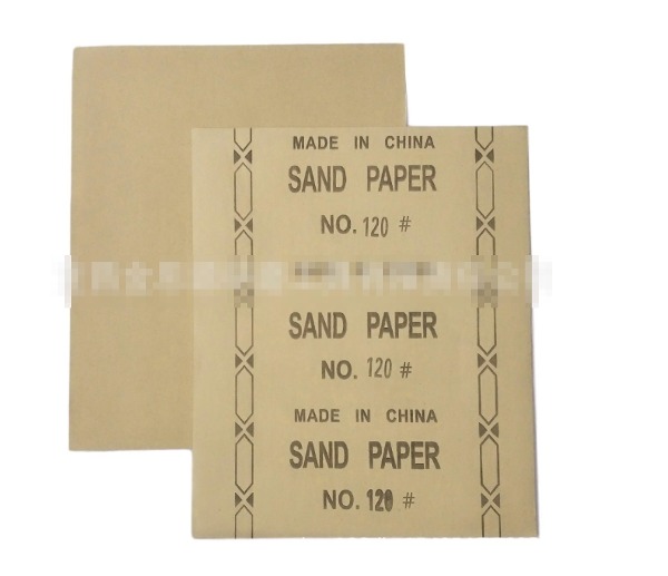 (A급) sand paper  120번 사포/228*140mm/A4절반
